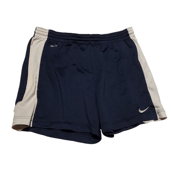 Nike‎ Dri-Fit Short Boy's M Navy-White Polyester Athletic - Picture 1 of 3